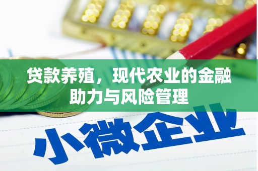 施甸贷款养殖，现代农业的金融助力与风险管理
