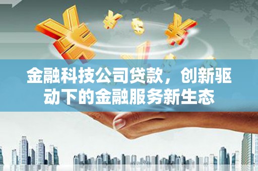 施甸金融科技公司贷款，创新驱动下的金融服务新生态