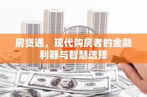 施甸房贷通，现代购房者的金融利器与智慧选择