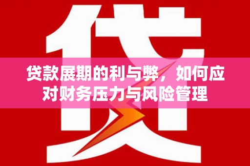 施甸贷款展期的利与弊，如何应对财务压力与风险管理