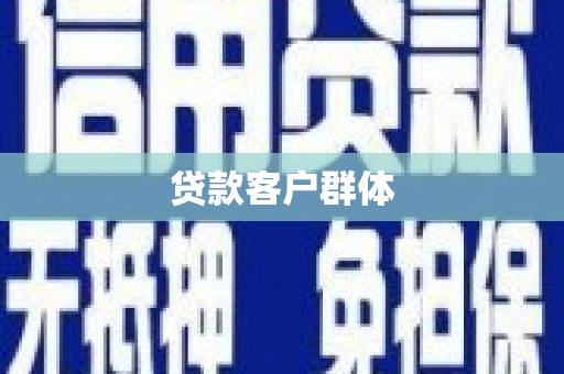 施甸贷款客户群体