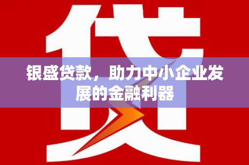 施甸银盛贷款，助力中小企业发展的金融利器