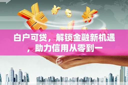 施甸白户可贷，解锁金融新机遇，助力信用从零到一
