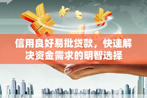 施甸信用良好易批贷款，快速解决资金需求的明智选择
