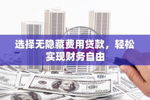 施甸选择无隐藏费用贷款，轻松实现财务自由