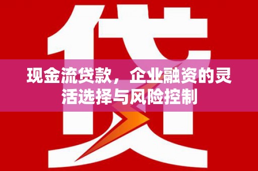 施甸现金流贷款，企业融资的灵活选择与风险控制