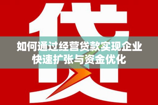 施甸如何通过经营贷款实现企业快速扩张与资金优化