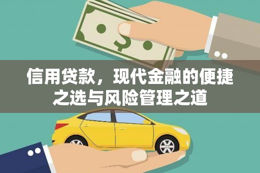 施甸信用贷款，现代金融的便捷之选与风险管理之道