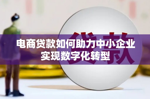 施甸电商贷款如何助力中小企业实现数字化转型
