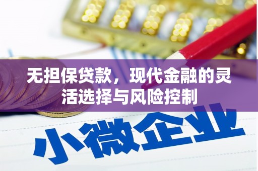 施甸无担保贷款，现代金融的灵活选择与风险控制
