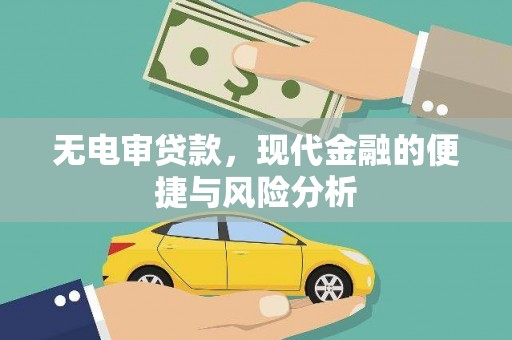 施甸无电审贷款，现代金融的便捷与风险分析
