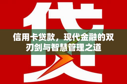 施甸信用卡贷款，现代金融的双刃剑与智慧管理之道