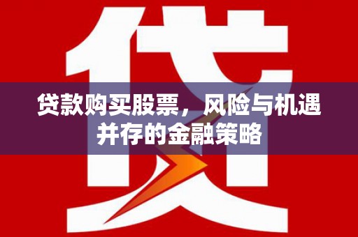 施甸贷款购买股票，风险与机遇并存的金融策略