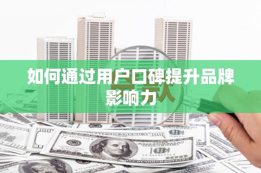 施甸如何通过用户口碑提升品牌影响力