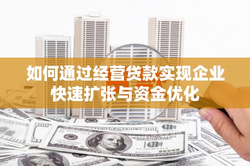 施甸如何通过经营贷款实现企业快速扩张与资金优化