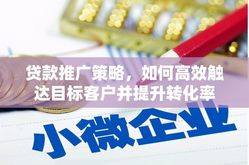 施甸贷款推广策略，如何高效触达目标客户并提升转化率
