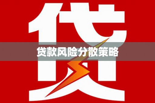 施甸贷款风险分散策略