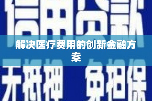 施甸解决医疗费用的创新金融方案