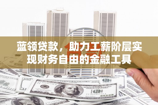 施甸蓝领贷款，助力工薪阶层实现财务自由的金融工具