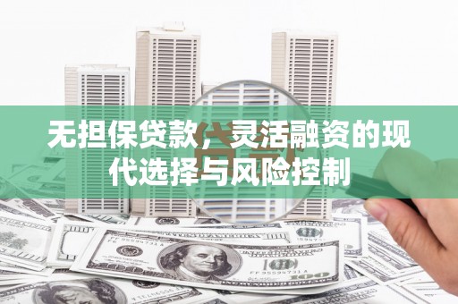 施甸无担保贷款，灵活融资的现代选择与风险控制
