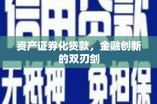 施甸资产证券化贷款，金融创新的双刃剑