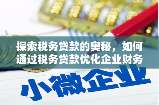 施甸探索税务贷款的奥秘，如何通过税务贷款优化企业财务