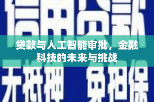 施甸贷款与人工智能审批，金融科技的未来与挑战