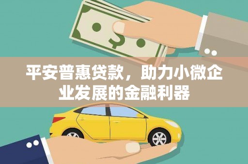 施甸平安普惠贷款，助力小微企业发展的金融利器