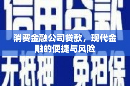 施甸消费金融公司贷款，现代金融的便捷与风险