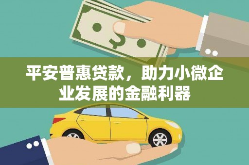 施甸平安普惠贷款，助力小微企业发展的金融利器