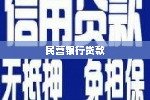 施甸民营银行贷款