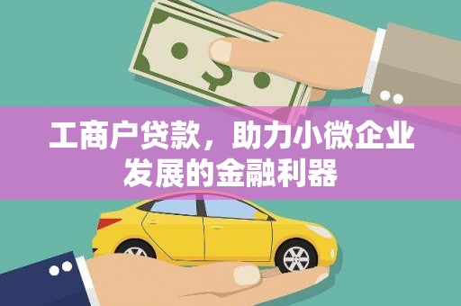 施甸工商户贷款，助力小微企业发展的金融利器