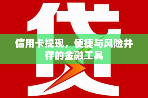 施甸信用卡提现，便捷与风险并存的金融工具