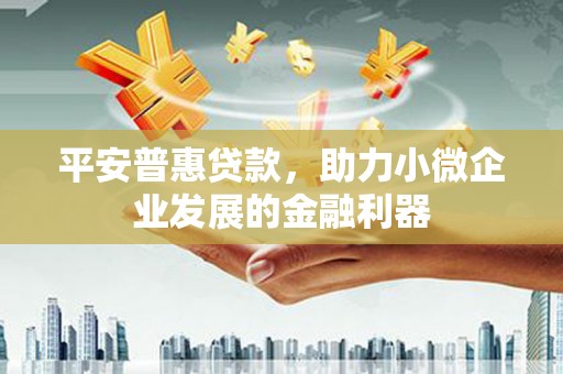 施甸平安普惠贷款，助力小微企业发展的金融利器