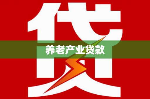 施甸养老产业贷款