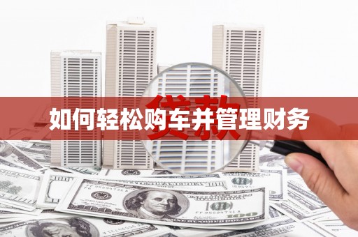 施甸如何轻松购车并管理财务