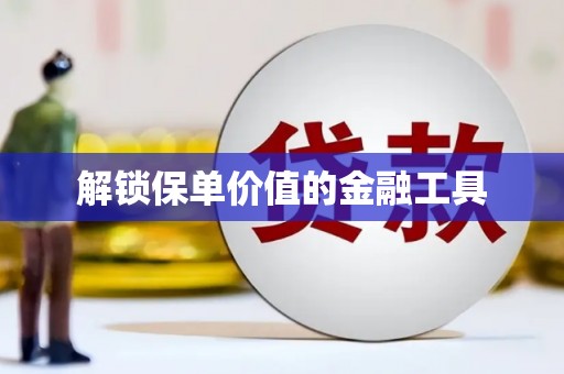 施甸解锁保单价值的金融工具