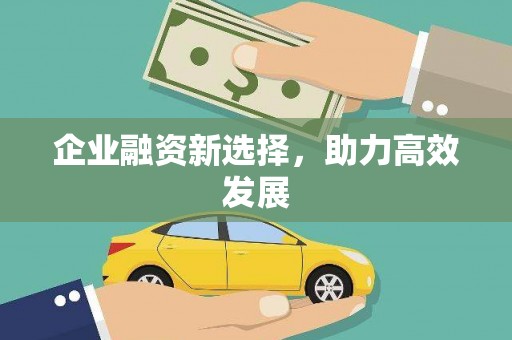施甸企业融资新选择，助力高效发展