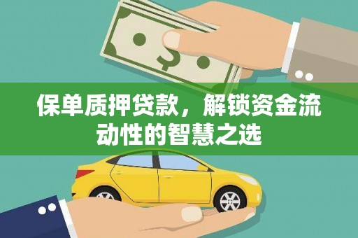 施甸保单质押贷款，解锁资金流动性的智慧之选